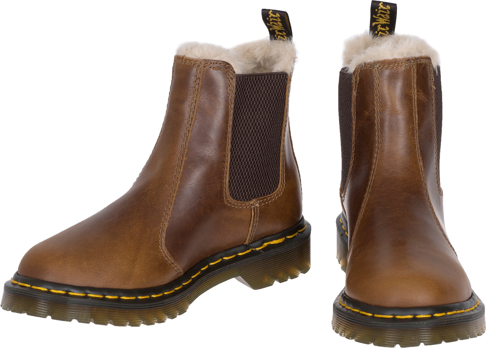 Dr-_Martens_2976_LEONORE_Butterscotch_Fake_Fur_CHELSEA_Stiefel_BOOTS-4