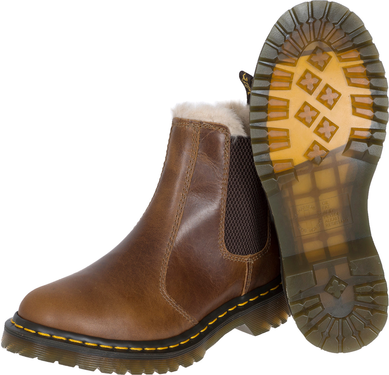 Dr-_Martens_2976_LEONORE_Butterscotch_Fake_Fur_CHELSEA_Stiefel_BOOTS-5