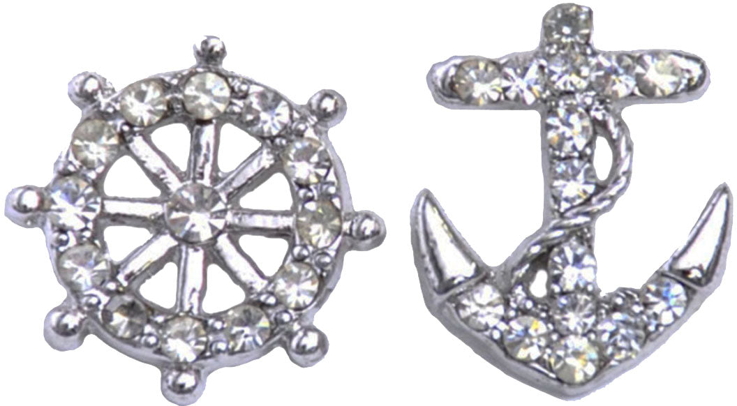 Edle_ANCHOR_Anker_Steuerrad_Strass_SAILOR_OhrsteckerEkR5p25ujDSUB