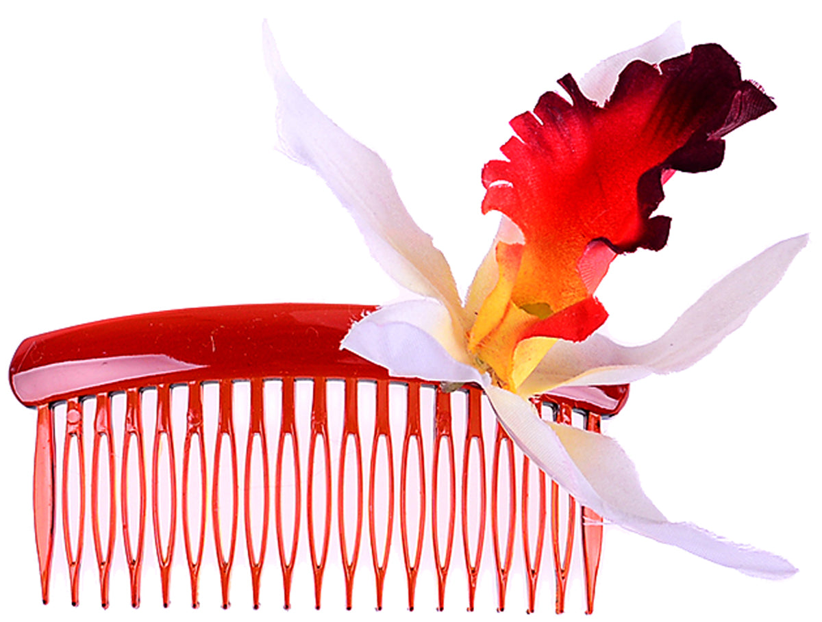 Edle_PIN_UP_Tiki_ORCHIDEEN_Flower_Haarkammrot3urzatv61P8CW