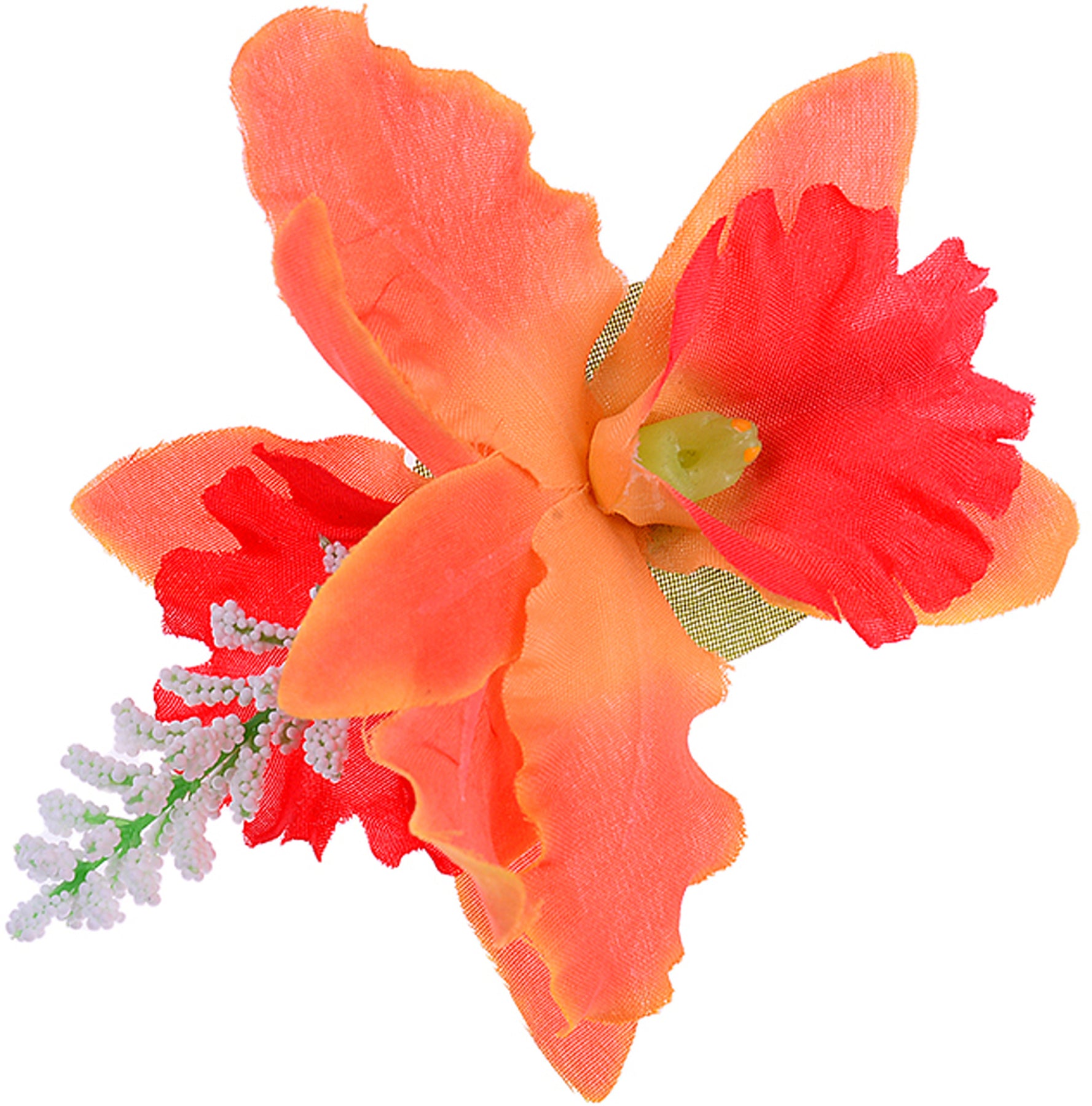 Edle_Tiki_ORCHIDEEN_Blueten_Flower_Haarspange_-_Orange_killer_kirscheqJOYV3kuQGYFX