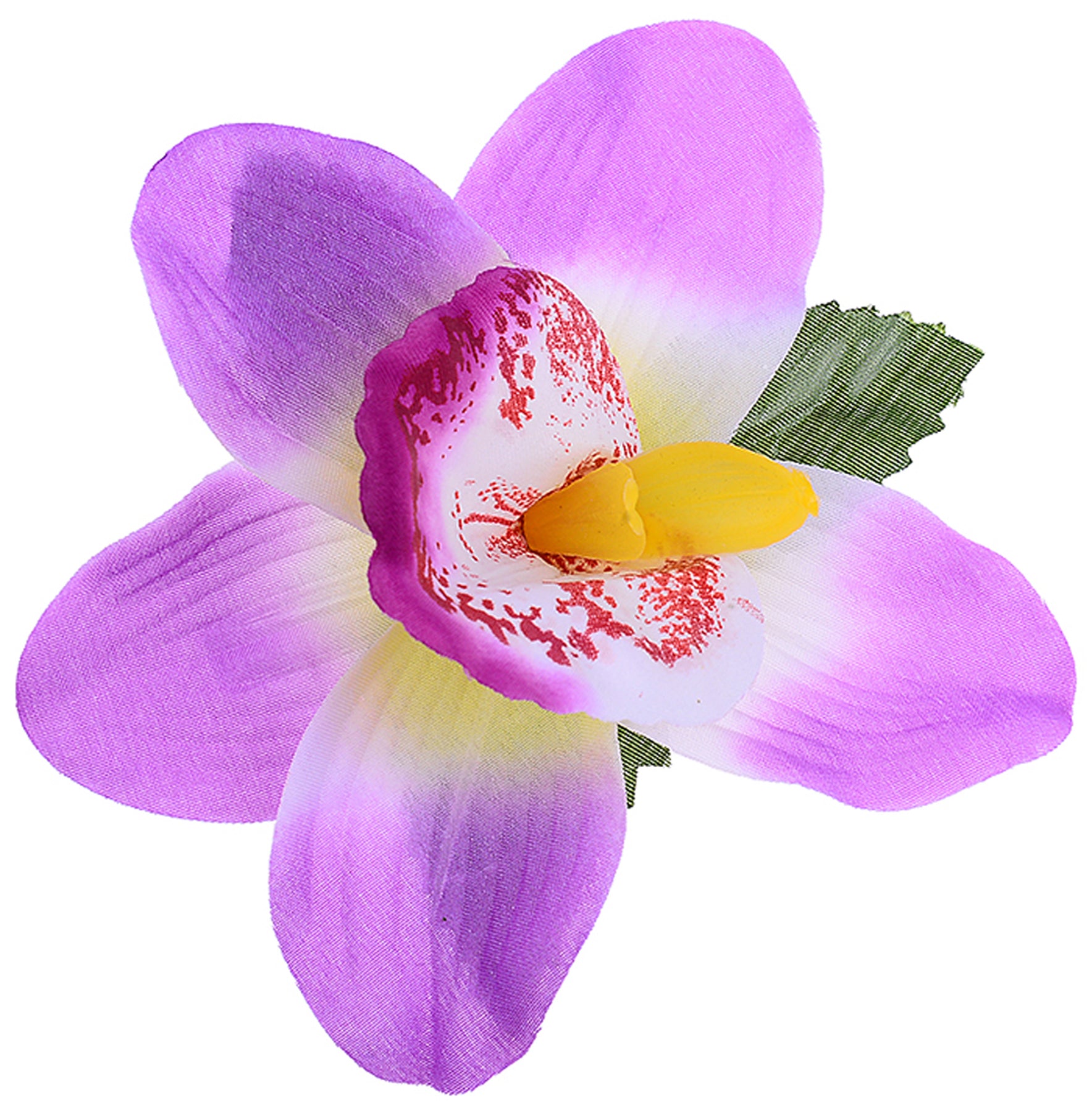 Edle_Tiki_ORCHIDEEN_Blumen_Flower_Haarspange_-_Lila-Weiss_killer_kirscheHCBfs2ydzP0D0