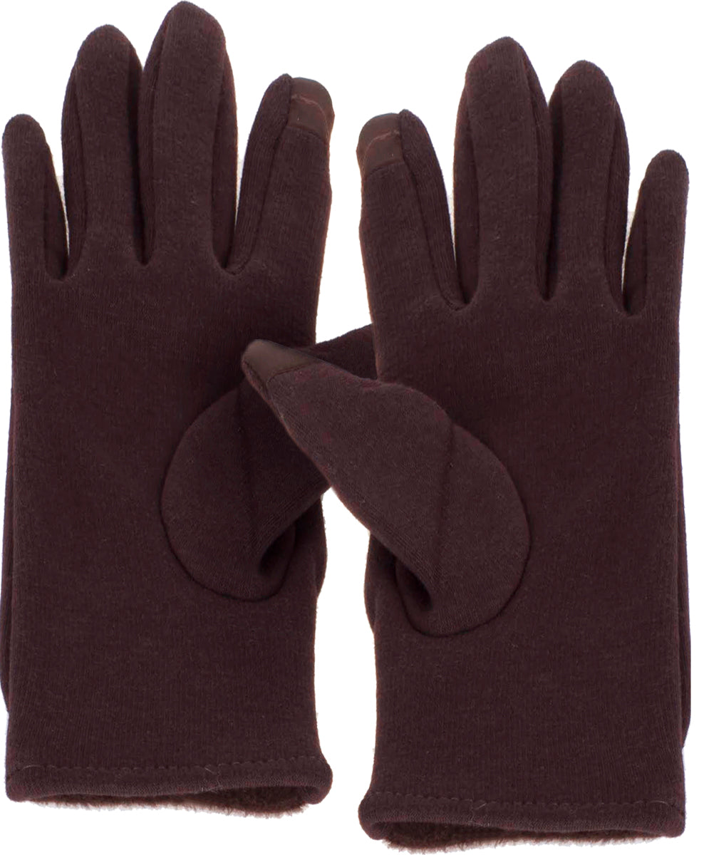 Edle_VINTAGE_Faux_Suede_BUTTONED_Damen_Handschuhe_Retro_GLOVES_braun_killer_kirsche_2