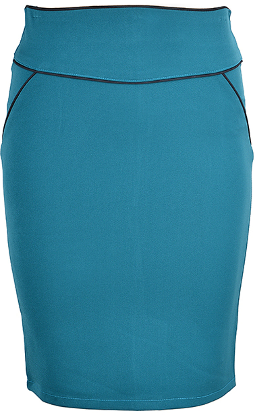 Edler_50s_BASIC_Pin_Up_Vintage_2-Tone_PENCIL_Skirt_Rock_-_Petrol