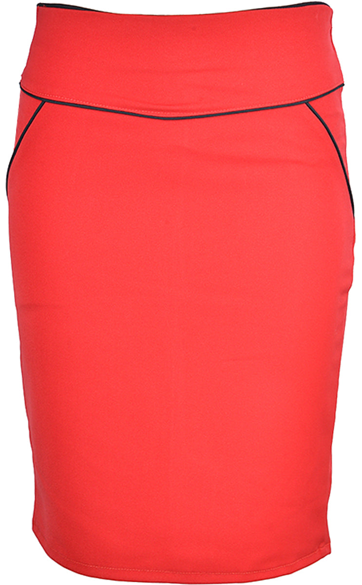 Edler_50s_BASIC_Pin_Up_Vintage_2-Tone_PENCIL_Skirt_Rock_-_Rot_killer_kirschesiD9DUmcjowzr