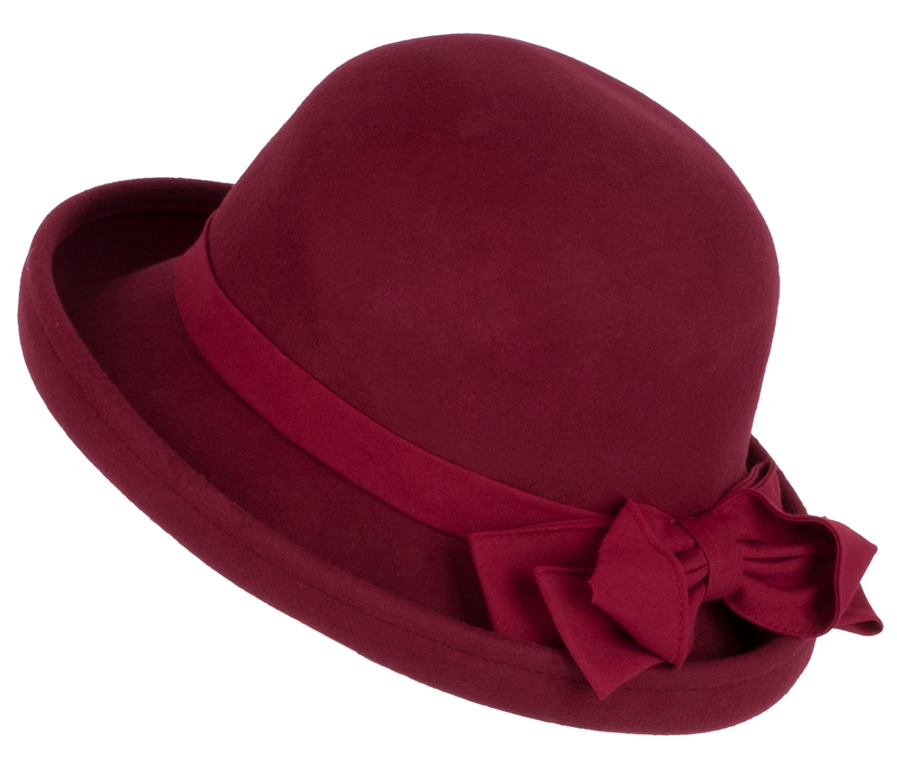 Edler_BOW_Schleifen_Vintage_Wool_CLOCHE_HAT_Retro_HUT_mit_Krempe_-_Bordeauxrot_killer_kirsche4qKjaewViXnDW