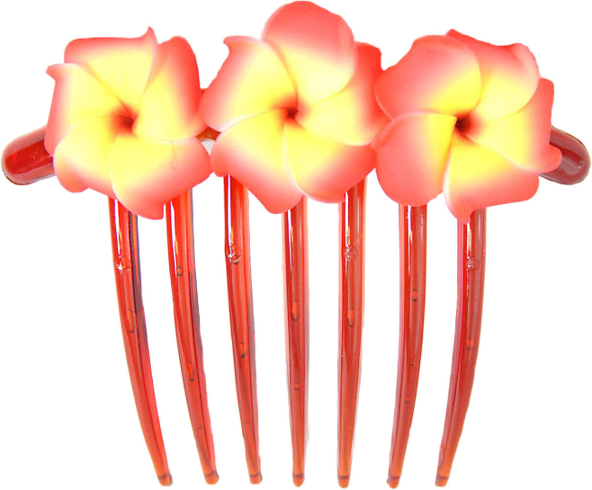 Edler_FRANGIPANI_Blueten_Tiki_HAARKAMM