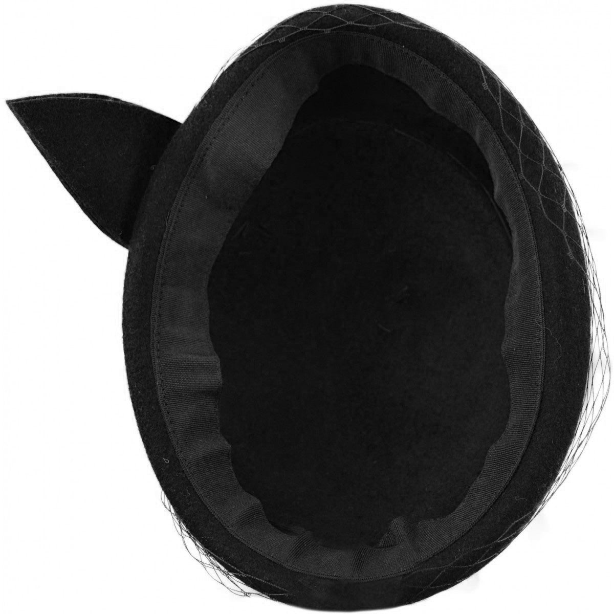 Edler_SCHLEIFEN_Vintage_Wool_Netz_CLOCHE_HAT_Filz_FELT_Retro_PILLBOX_HUT-3