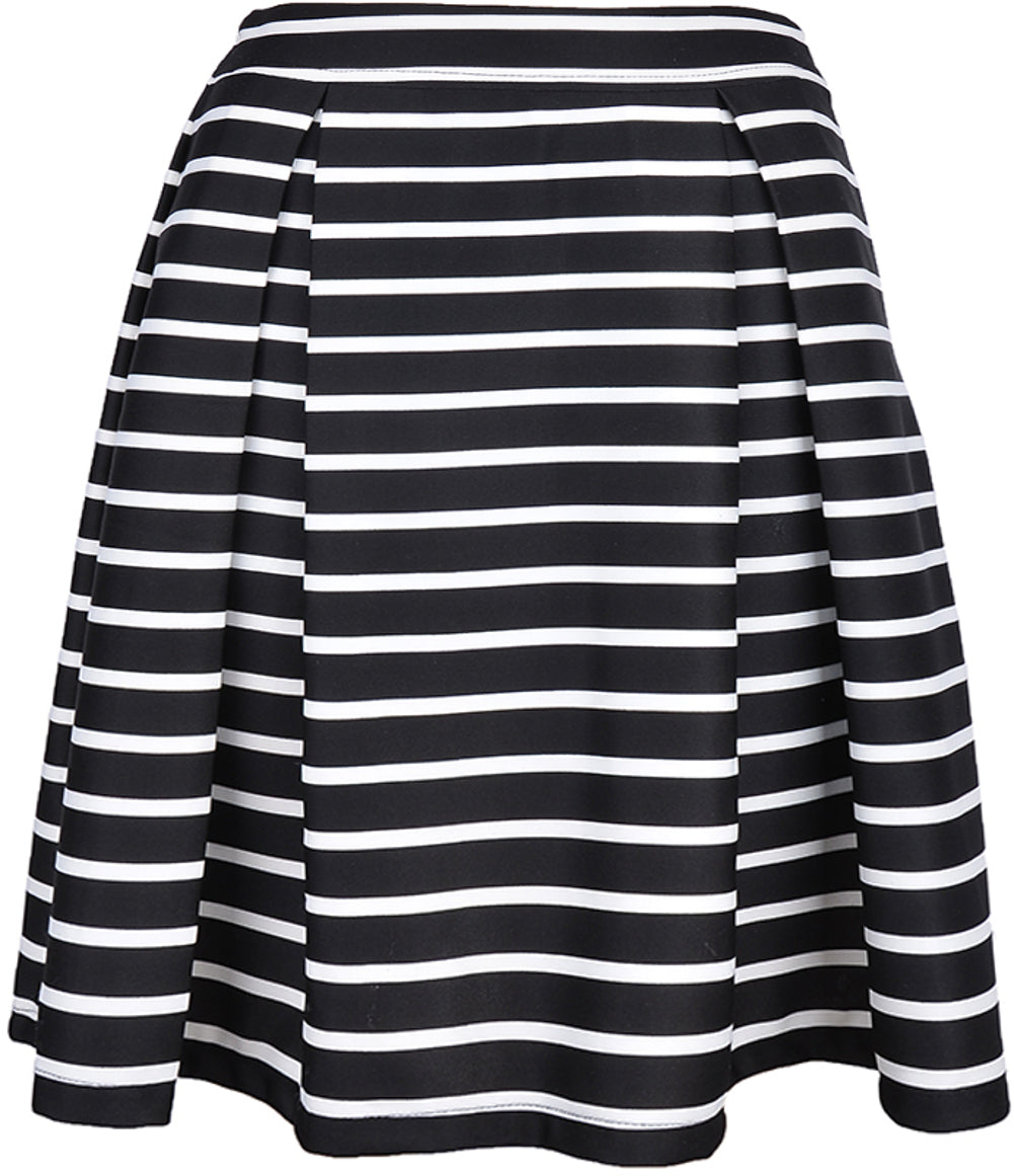 Edler_STRIPE_50s_Streifen_Pin_Up_SWING_Skirt_Rock_-_Schwarz