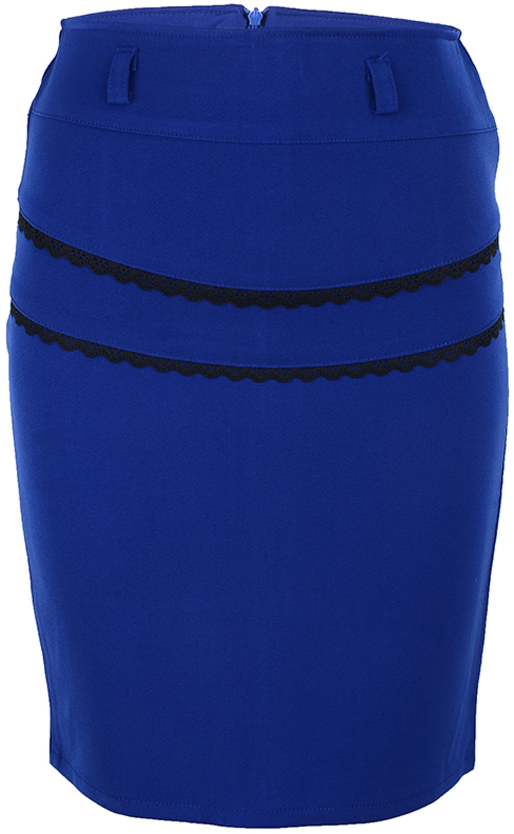 Edler_VINTAGE_Lace_Ruffle_50s_Pencil_Skirt_ROCK_-_Blue