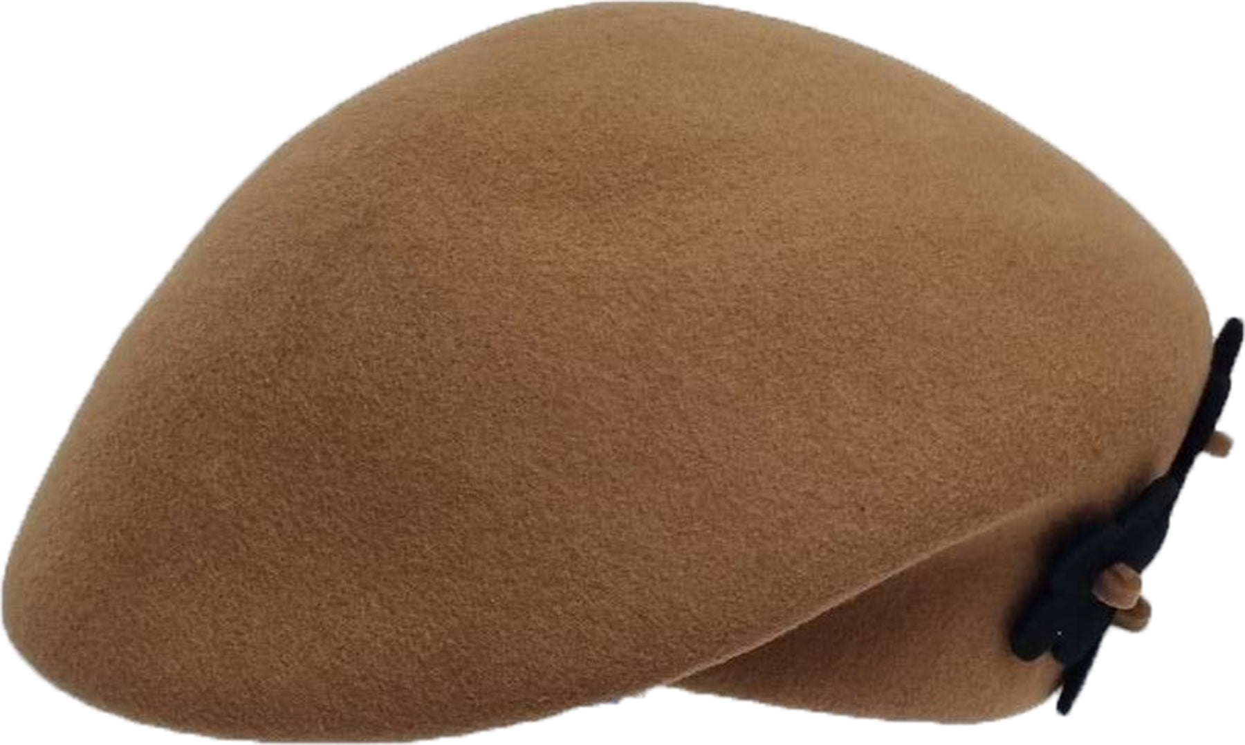 Edler_Vintage_WOOL_Cloche_HAT_Floral_BLUMEN_APPLIKATION_Pillbox_Huetchen_Beige-4