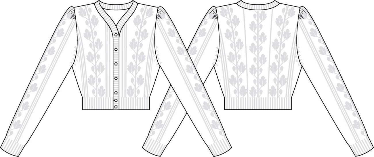 Emmy_THE_ICE_BREAKE_Vintage_Langarm_CABLE_KNIT_Strickjacke_CARDIGAN_-_Pflaume-3