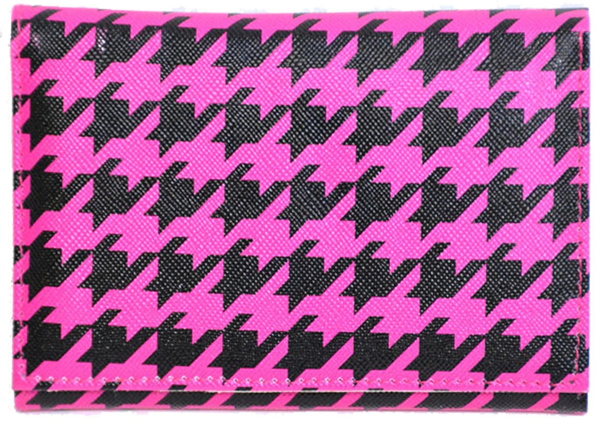 FIFTIES_Plaid_DOGTOOTH_Geldbeutel_-_Size_L_pink