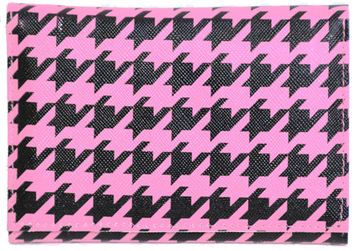 FIFTIES_Plaid_DOGTOOTH_Geldbeutel_-_Size_L_rosa