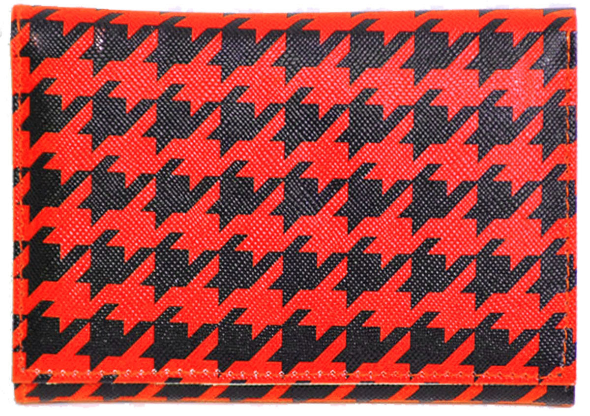 FIFTIES_Plaid_DOGTOOTH_Geldbeutel_-_Size_L_rot