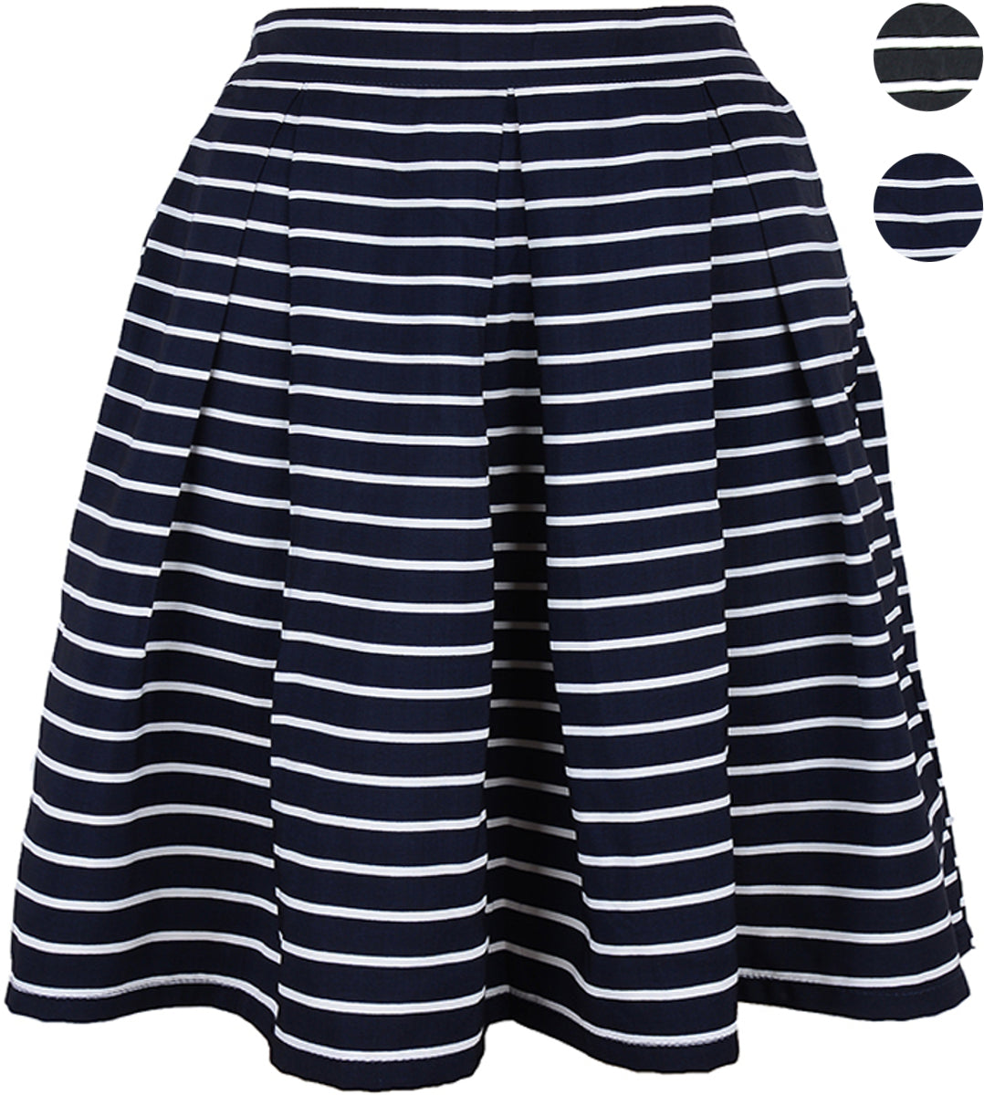 Fifties_STRIPE_Streifen_Retro_Swing_SKIRT_Rock
