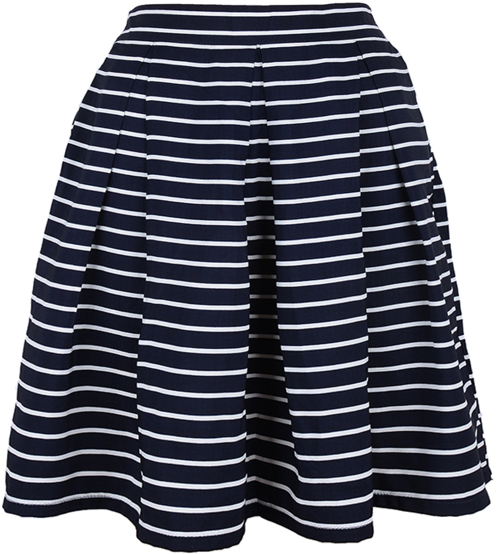 Fifties_STRIPE_Streifen_Retro_Swing_SKIRT_Rock_Blau