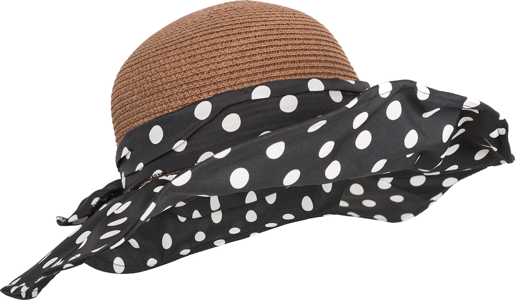 Formbarer_Polka_DOTS_Punkte_Vintage_Sonnenhut_schwarzT1gfLRvXBZhbD