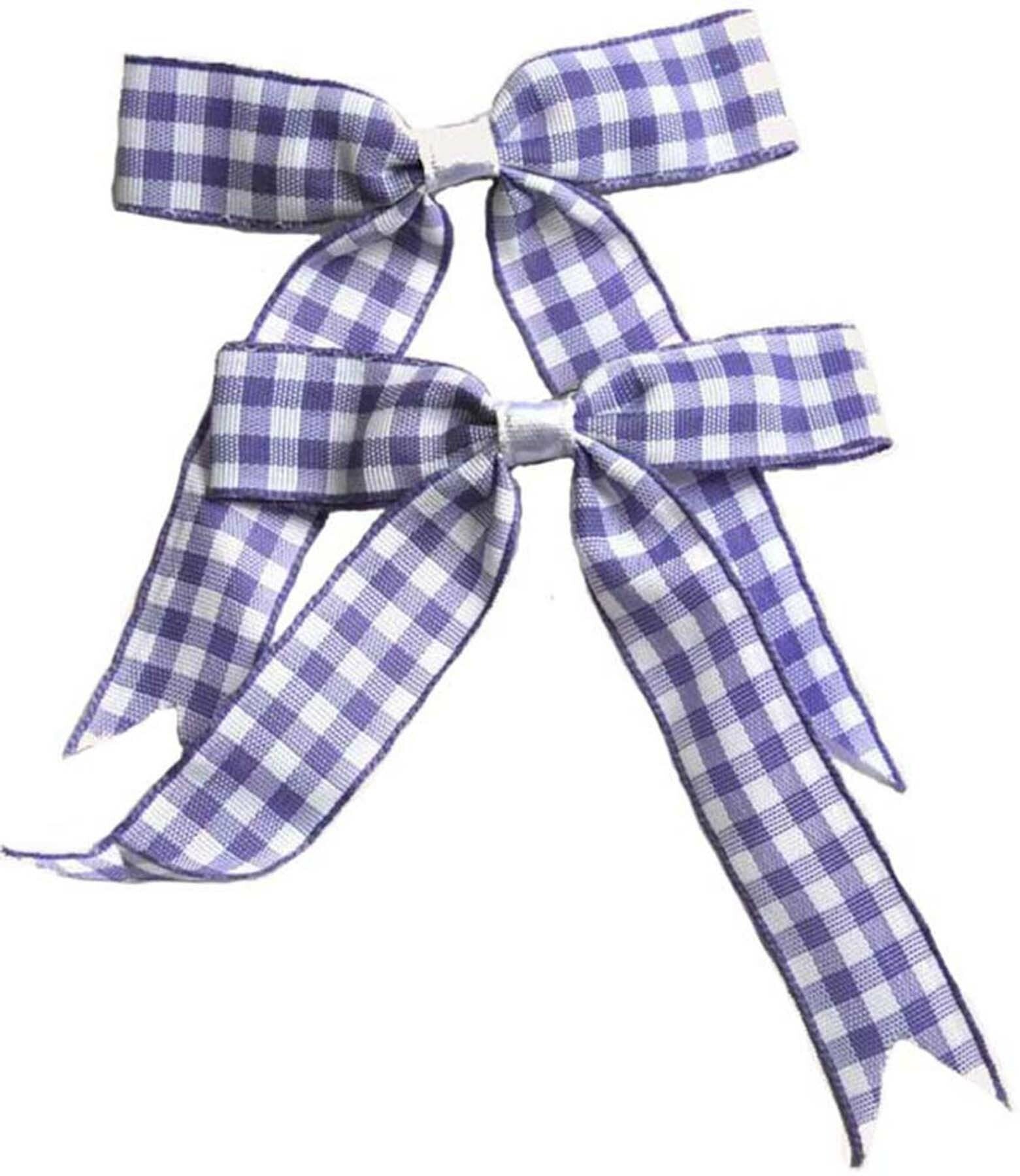 GINGHAM_Pepitamuster_SCHLEIFEN_Haarspangen_-_1_Paar_lila_killer_kirsche3T0DAct5sX4pX