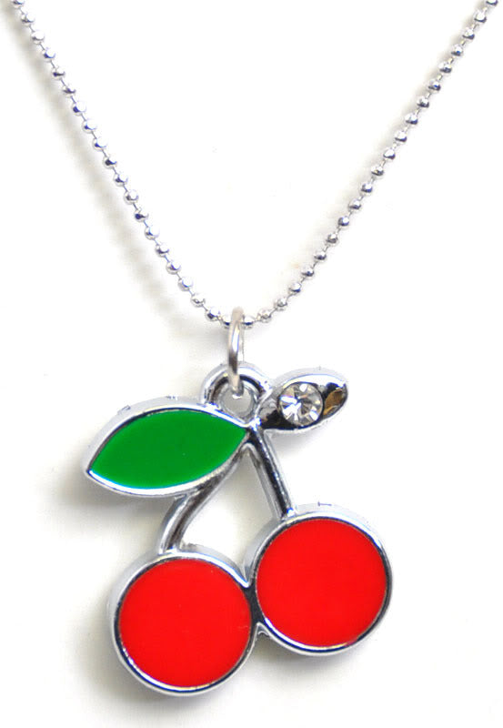 Grosse_VINTAGE_Cherry_KIRSCHEN_Retro_Halskette_killer_kirsche