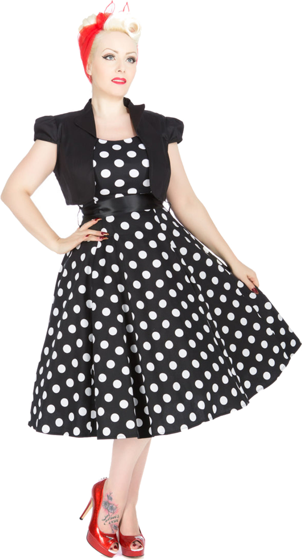 HR_Polka_Dots_VIVIAN_50s_Punkte_SWING_Dress_Kleid