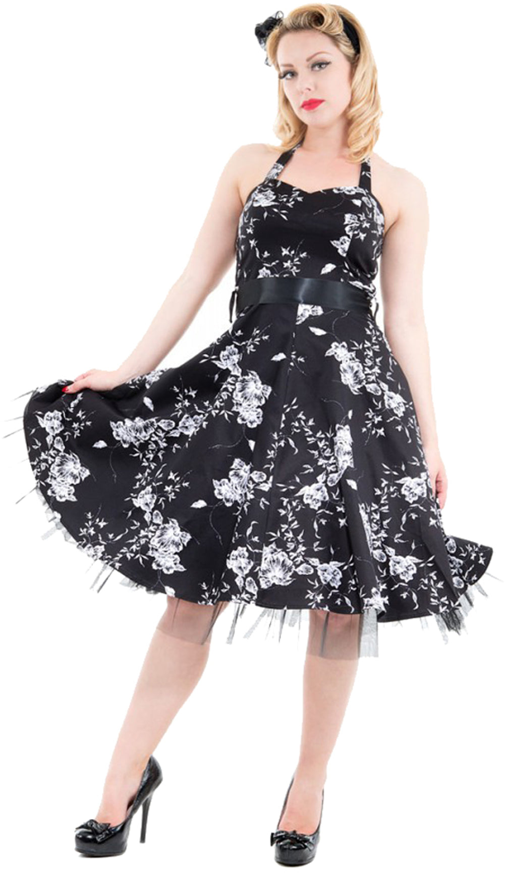 Hearts_Roses_BLueTEN_Petticoat_NECKHOLDER_Kleid_-_Schwarz