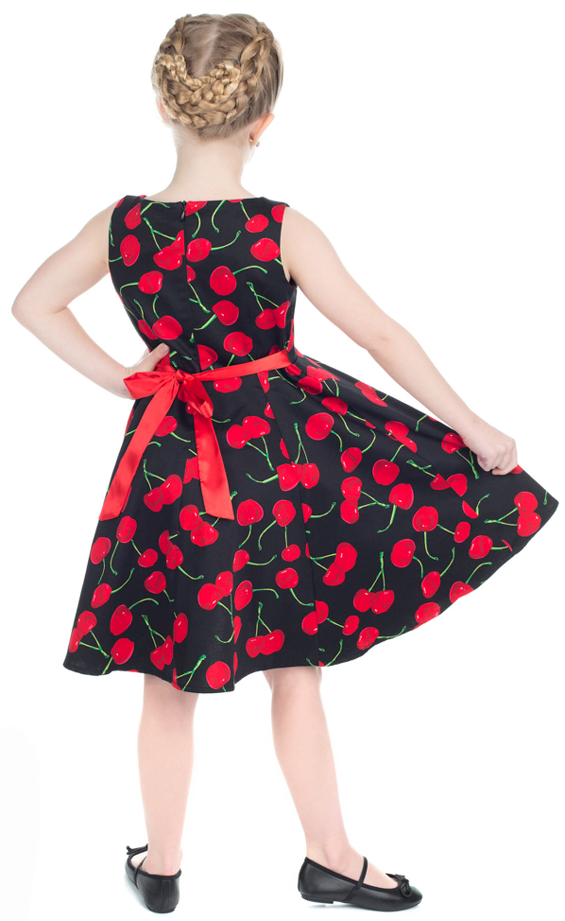 Hearts_Roses_BOMBSHELL_CHERRY_Kirschen_Swing_KIDS_Kleid_Schwarz_killer_kirsche_2