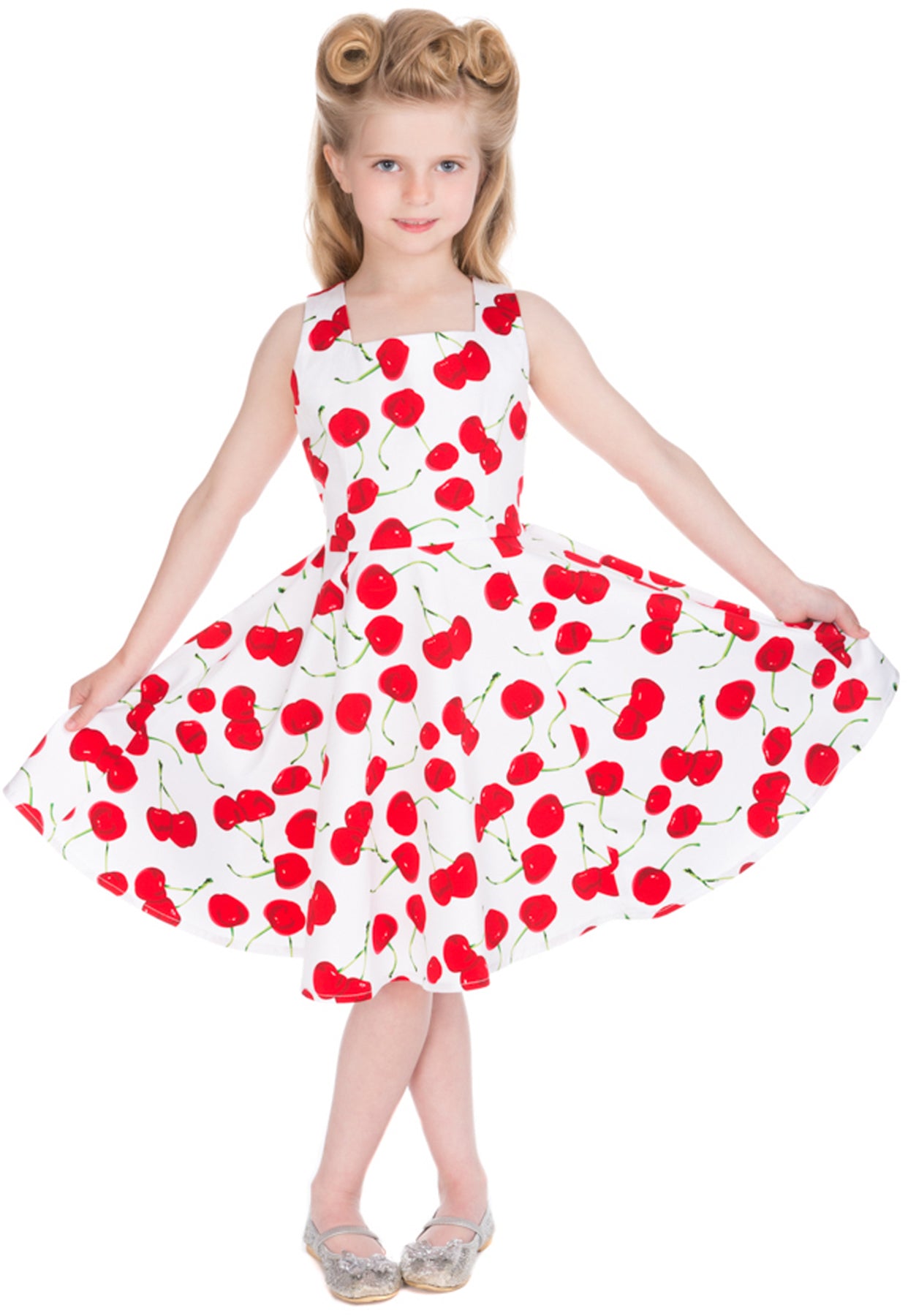 Hearts_Roses_BOMBSHELL_CHERRY_Kirschen_Swing_KIDS_Kleid_Weiss_killer_kirscheLsfnSRbik1EUu