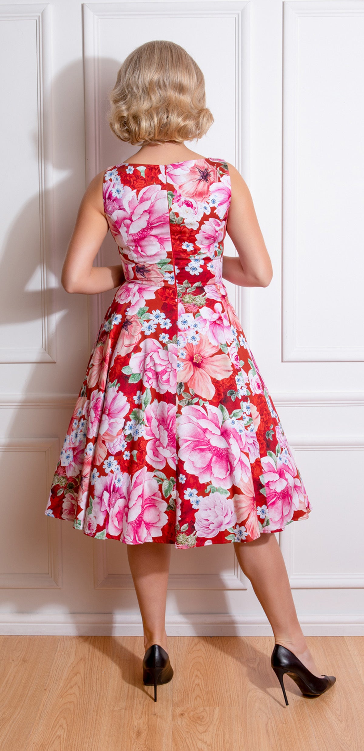 Hearts_Roses_CHARLIE_FLORAL_Sweet_Retro_Flower_CutOut_Vintage_SWING_DRESS_Kleid-2Trgal3BfwtdJR