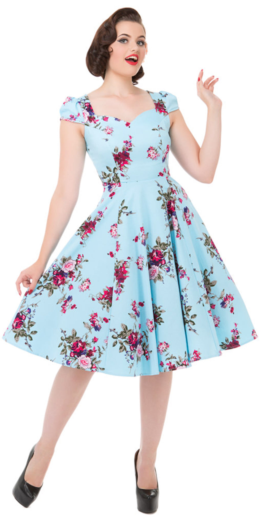 Hearts_Roses_THE_ROYAL_BALLET_Vintage_Floral_Rose_SWING_Dress_KLEID_killer_kirsche