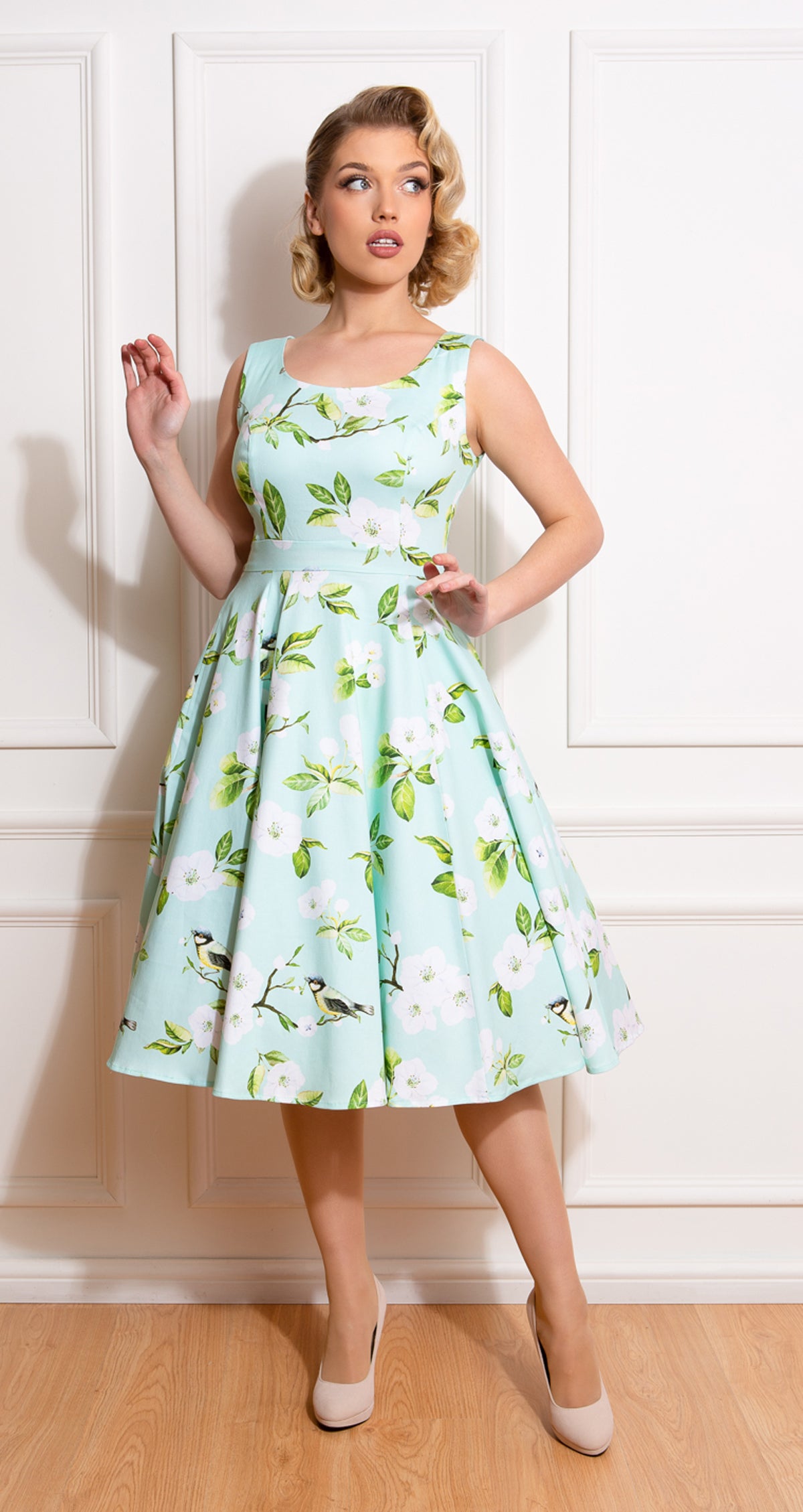 Hearts__Roses_ANDREA_FLORAL_White_Petals_Retro_Swing_Dress_KLEID_Plus_Size__Mint-2