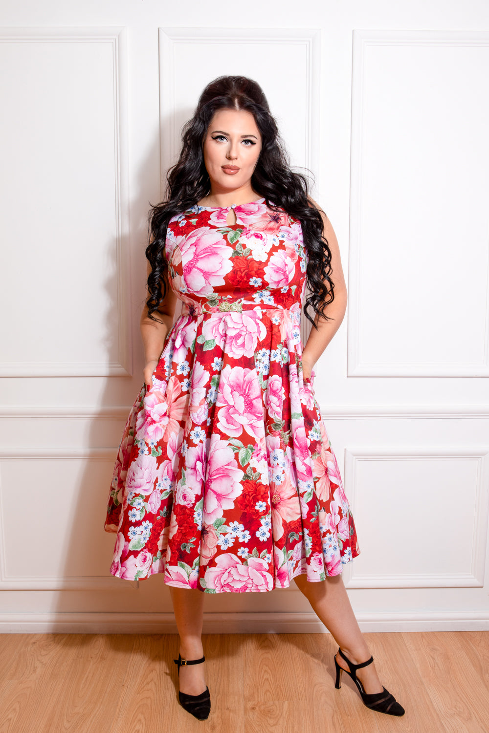 Hearts__Roses_CHARLIE_FLORAL_Sweet_Retro_Flower_Cut-Out_Vintage_SWING_DRESS_Kleid_-_PLUS_SIZE-1BqzmmyJpbV85q