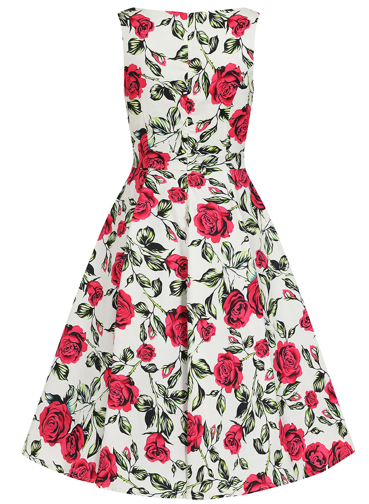 Hearts__Roses_HAZEL_ROSES_Vintage_Floral_Rosen_Boat_Neck_Swing_Dress_KLEID-55