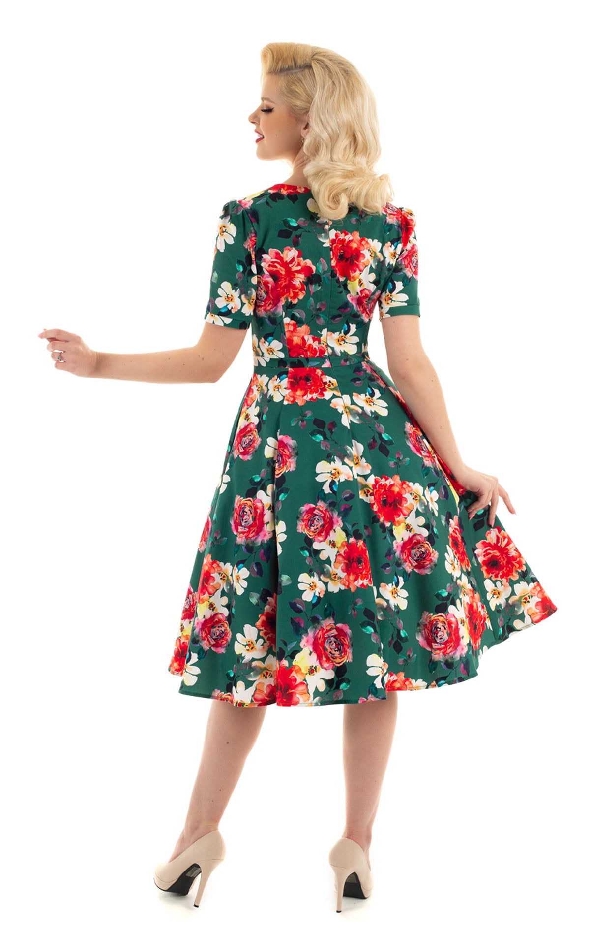 Hearts__Roses_PAMELA_SWING_Floral_Blueten_Rosen_Vintage_50s_Dress_KLEID_-_Dunkelgruen-2yA5h8TuCxDyrd