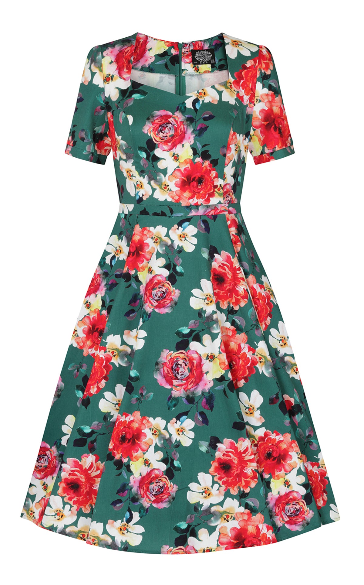 Hearts__Roses_PAMELA_SWING_Floral_Blueten_Rosen_Vintage_50s_Dress_KLEID_-_Dunkelgruen-3RzeV1ANdXJGwk