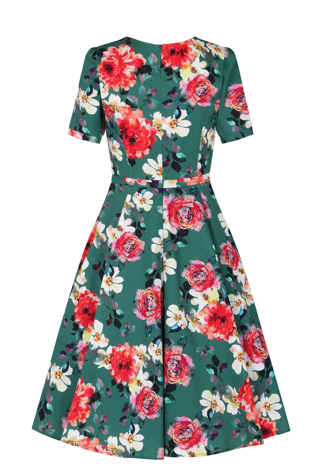Hearts__Roses_PAMELA_SWING_Floral_Blueten_Rosen_Vintage_50s_Dress_KLEID_-_Dunkelgruen-5w8PV4YunJfaMX