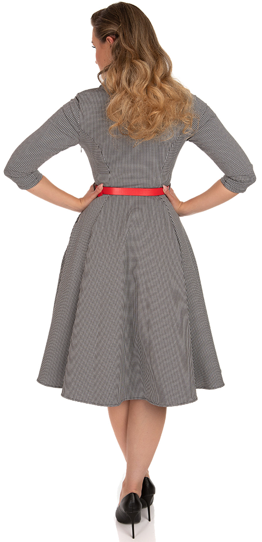Hearts_and_Roses_AVAH_Vintage_HOUNDSTOOTH_Hahnentritt_V-NECK_Swing_Dress_KLEID_killer_kirsche_2gGwn5O4Zml7zX