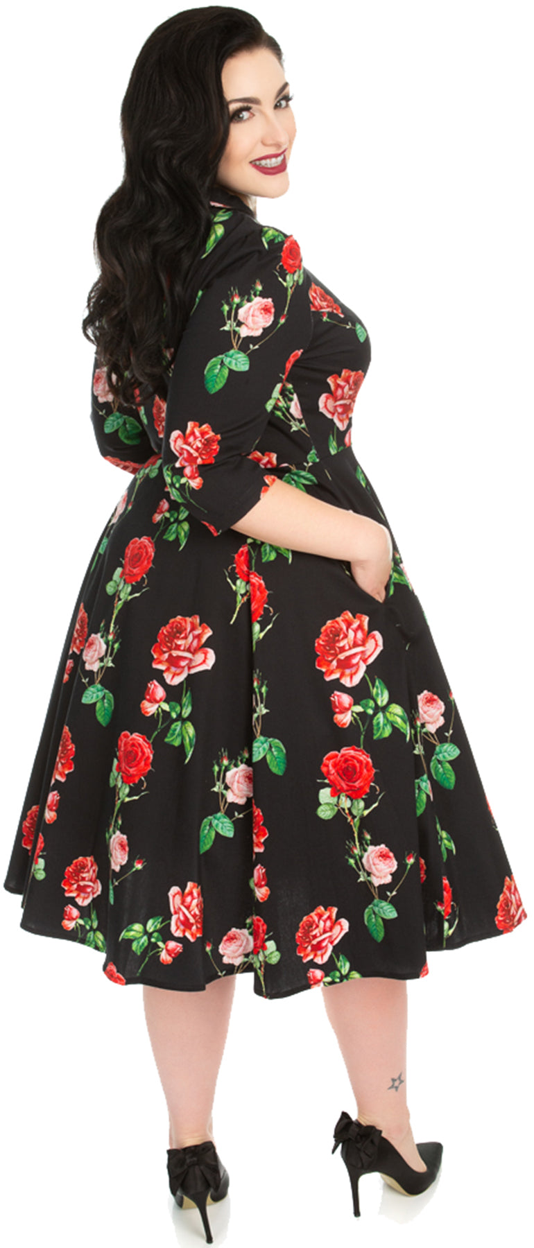 Hearts_and_Roses_BLACK_RED_ROSES_Flower_SWING_Dress_KLEID_Plus_Size_killer_kirsche_2