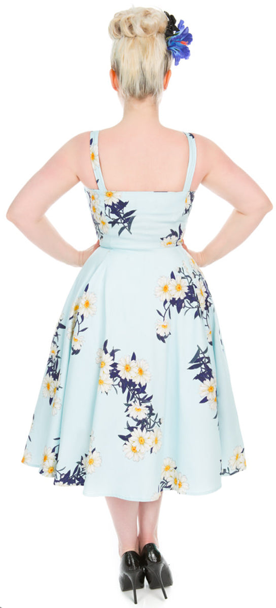 Hearts_and_Roses_BLUE_DAISY_Vintage_Floral_GaeNSEBLUME_Traeger_Swing_Dress_KLEID-2