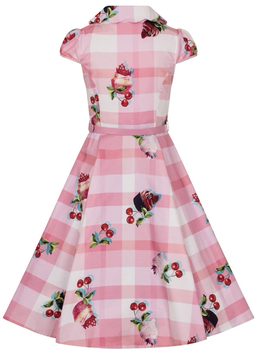 Hearts_and_Roses_CHERRY_AND_CUPCAKE_Kirschen_V-Neck_SWING_Dress_Kleid-4