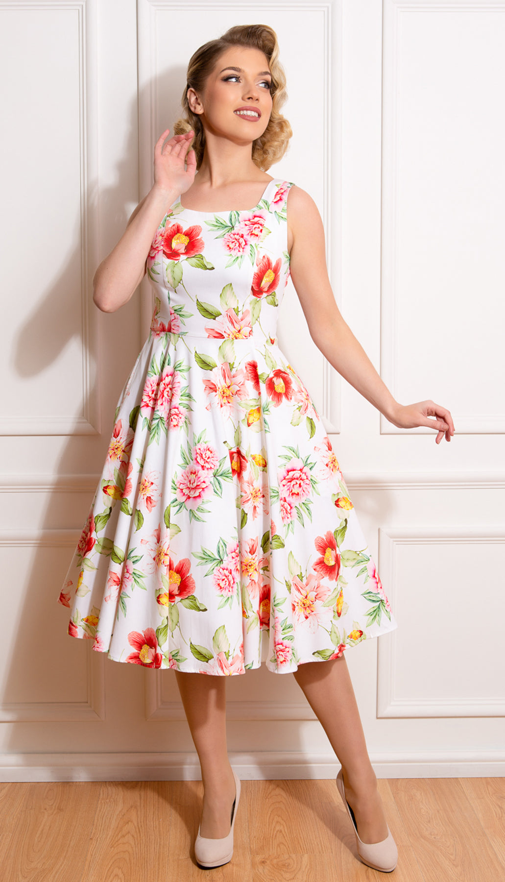 Hearts_and_Roses_CYNTHIA_Vintage_Floral_Blueten_Retro_SWING_DRESS_Kleid_-_Weiss_killer_kirsche_2