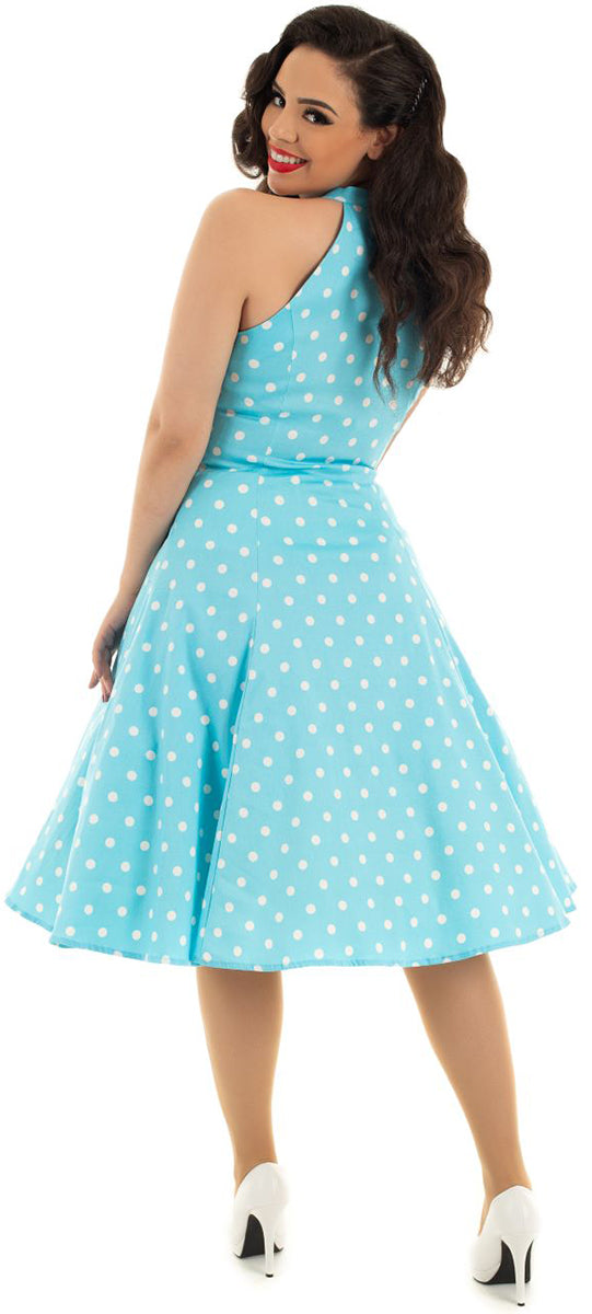 Hearts_and_Roses_DOTTY_Punkte_POLKA_DOT_Halter_50s_Swing_Dress_KLEID_Hellblau-2