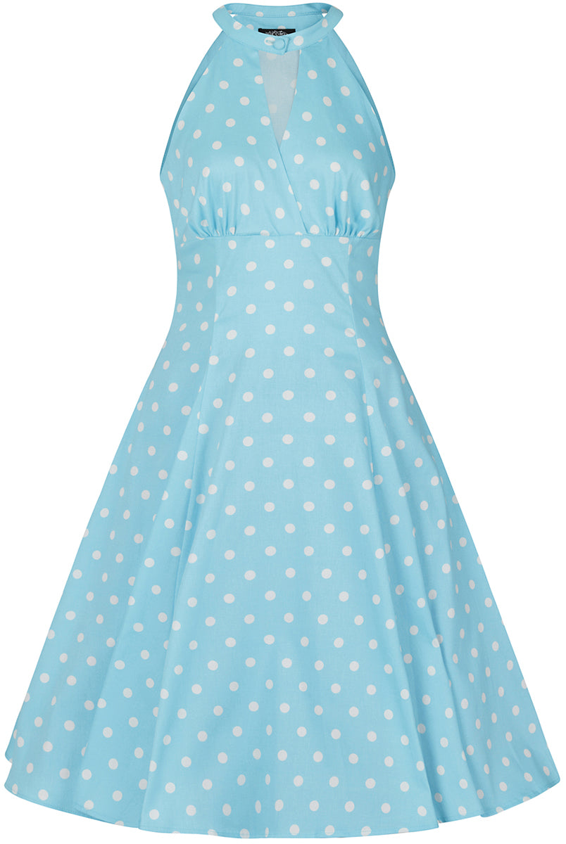 Hearts_and_Roses_DOTTY_Punkte_POLKA_DOT_Halter_50s_Swing_Dress_KLEID_Hellblau-3