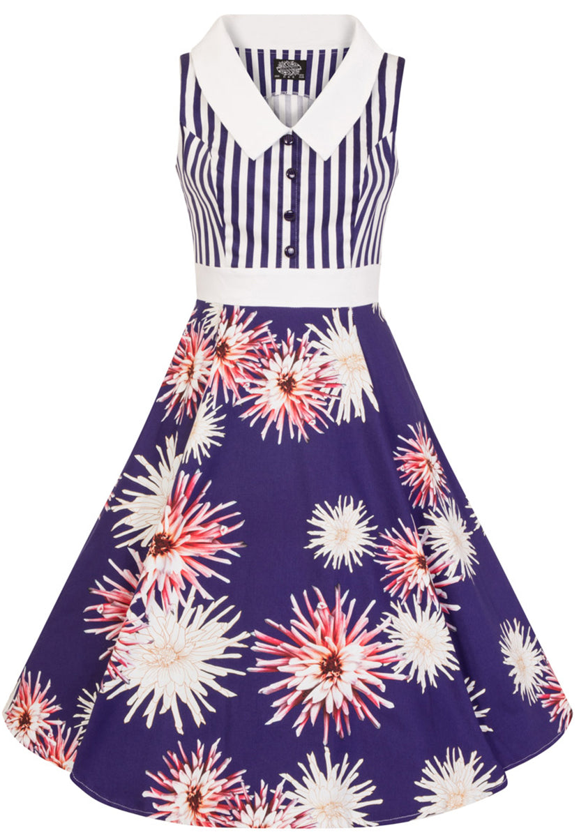 Hearts_and_Roses_EXOTIC_DAHLIA_ANEMONE_Streifen_Vintage_SWING_Dress_Kleid-3irbVFNDrr0i16