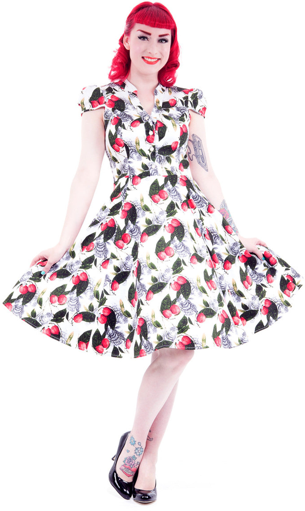Hearts_and_Roses_FRUIT_Koi_Mixed_Kurzarm_DRESS_Kleid_1JfyTekXdu4Y34