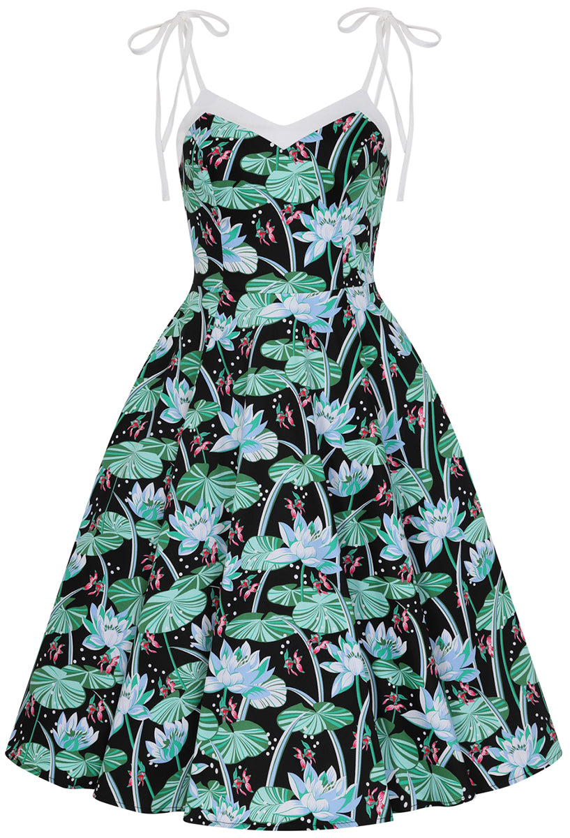 Hearts_and_Roses_GLORIOUS_TROPICAL_Wasserlilien_FISCHE_Swing_Dress_KLEID-3BvijhN3wuylqm