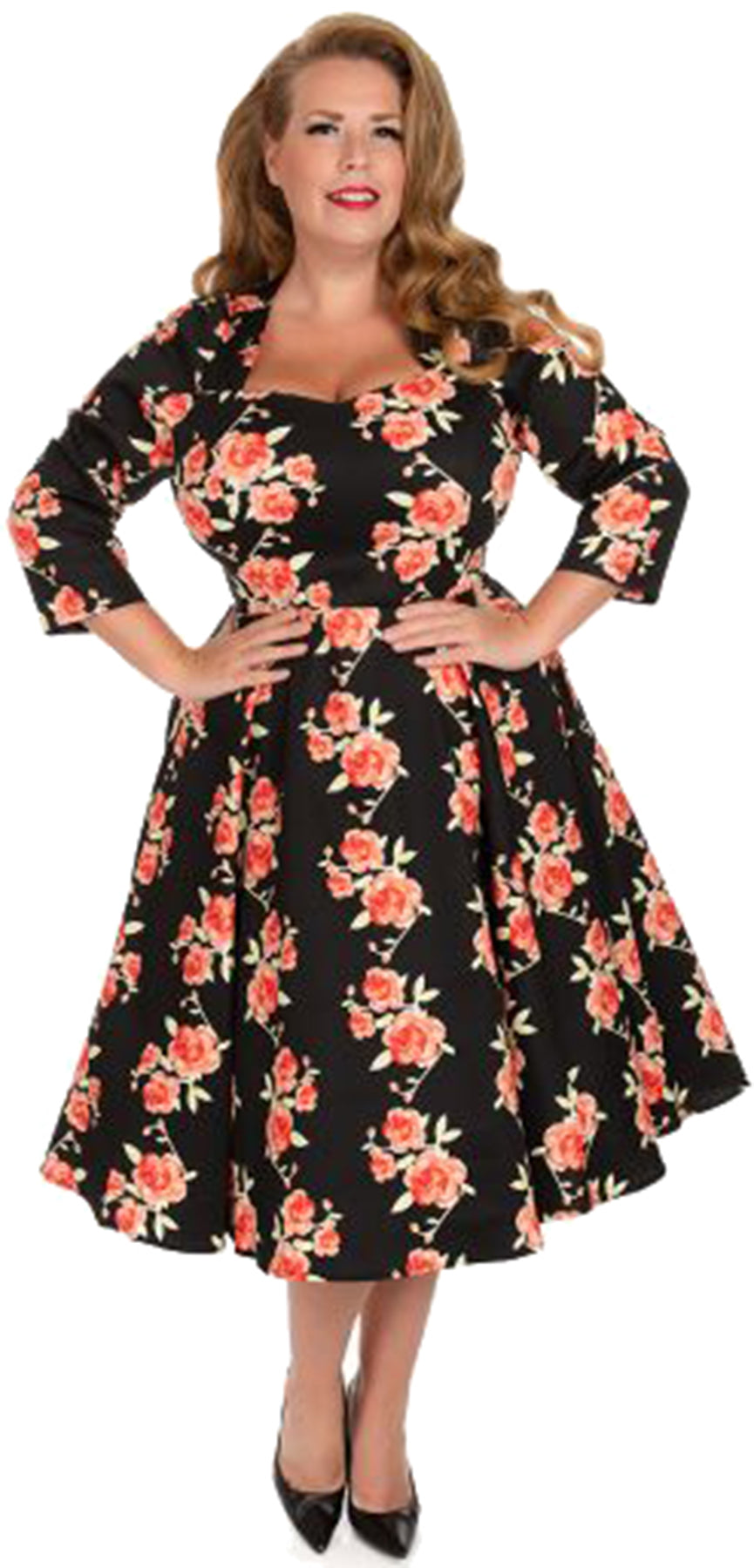 Hearts_and_Roses_JULIET_Vintage_FLORAL_Sweetheart_SWING_DRESS_Kleid_Plus_Size_killer_kirsche_1