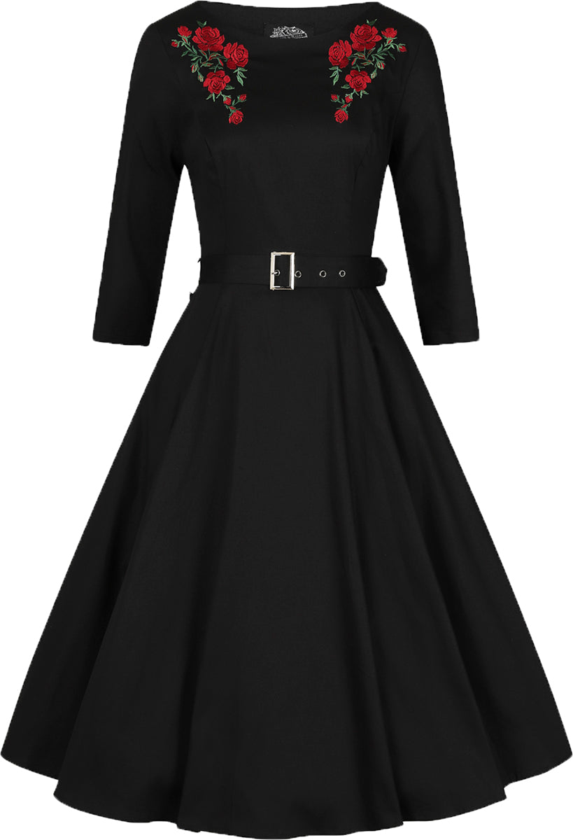 Hearts_and_Roses_MON_AMOUR_Embroidery_ROSEN_Stickerei_SWING_DRESS_Kleid-3