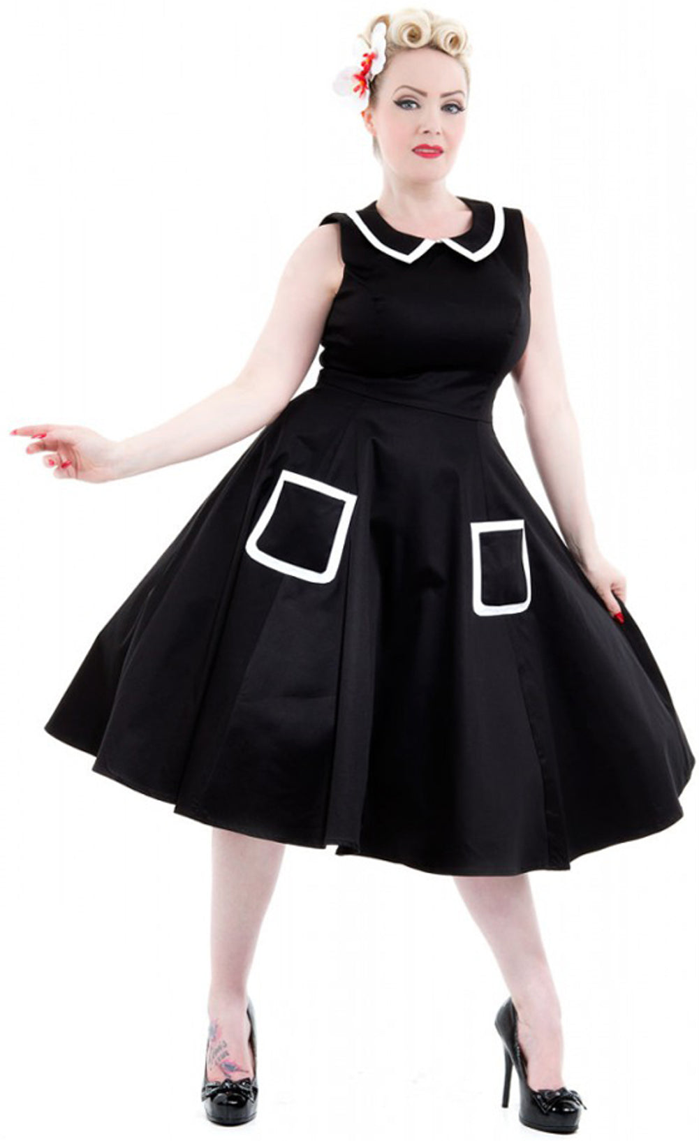 Hearts_and_Roses_PETER_PAN_Collar_2-Tone_SWING_Dress_KleidwiqBtiXUk9LeO