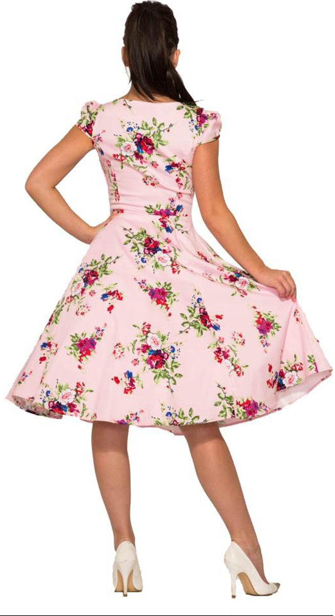 Hearts_and_Roses_ROYAL_BALLET_Vintage_Floral_Rose_SWING_DRESS_Kleid_Rosa-3